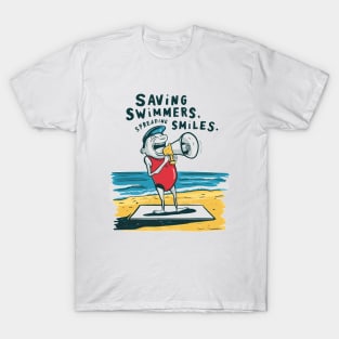 Saving swimmers spreading smiles T-Shirt